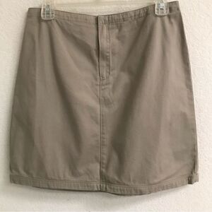J.Crew khaki mini skirt  8